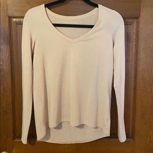 american eagle long sleeve shirt (light pink)